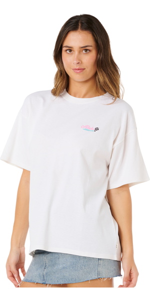 2026 Rip Curl Mujer Camiseta Aloha Heritage 0N3WTE - Bone